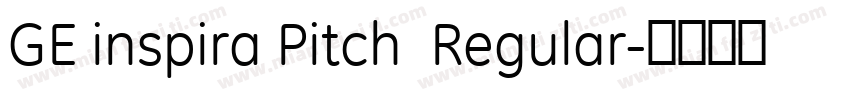 GE inspira Pitch  Regular字体转换